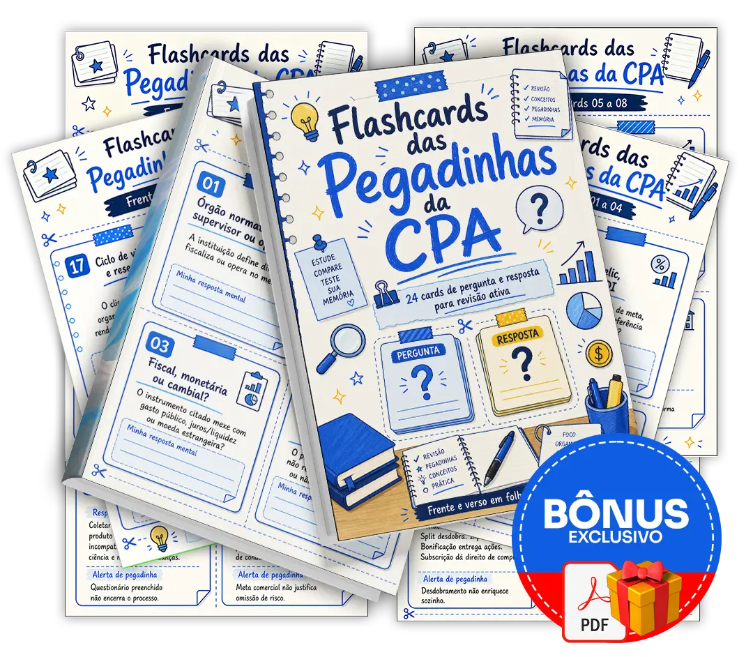 Flashcards das Pegadinhas da CPA