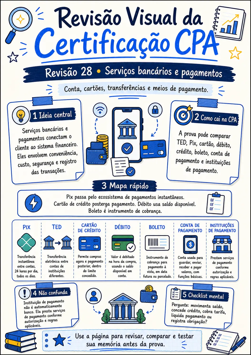 Prévia da revisão visual CPA 28 - Serviços bancários e pagamentos