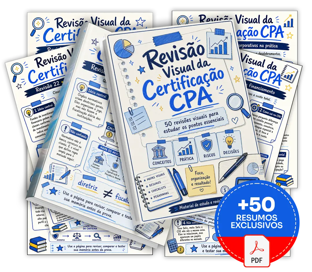 Mockup principal da Revisão Visual da Certificação CPA